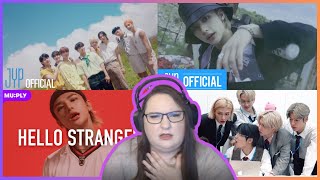 Stray Kids MVs From The Beginning Part 8  SKZ MVs Blueprint Hello Stranger Haven Easy REACTION [upl. by Anetsirhc]