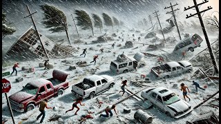 Shocking Natural Disaster Caught On Camera Hailstorm In The World [upl. by Anelaj]