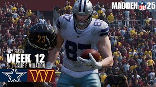 Dallas Cowboys vs Washington Commanders  Madden NFL 25 Simulation madden25 [upl. by Hamachi838]