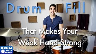 Amazing Drum Fill That Makes Your Weak Hand Strong  Drum Lesson  Drum Beat Online [upl. by Airret]