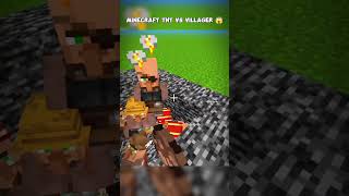 Villager Vs TNT 😨 shorts minecraft [upl. by Mosa]