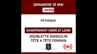 Pétanque  Championnat Indre et Loire  Doublette Masculin  Tête à tête féminin [upl. by Greggs]