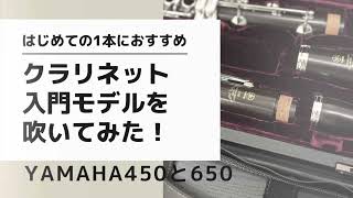 クラリネット入門モデルYAMAHA YCL450とYCL650を吹いてみた！ [upl. by Analaf]