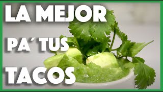 Salsa verde cruda  Cómo hacer salsa verde para tacos [upl. by Luana]