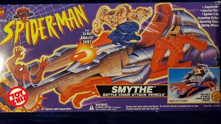 TOYBIZ SpiderMan TAS  SMYTHE Battle Chair Attack Vehicle [upl. by Alderson]