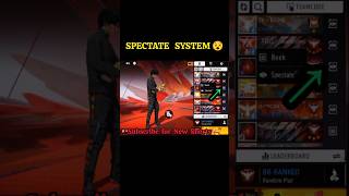 New Spectate System 🔥 Free fire spectate Update freefire gaming [upl. by Christine987]