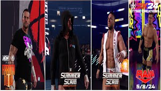 WWE 2K24  CM Punk SSLAM 2024AEW FD 23  LA Knight SSLAM 2024 Grayson Waller RAW 5824 Now On CC [upl. by Suivatco]