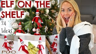 24 ELF ON THE SHELF IDEAS WHAT OUR CHEEKY ELF ON THE SHELF DID [upl. by Retse]