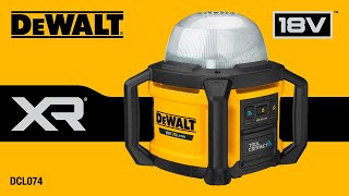 Découvrez le premier éclairage de chantier sur batterie connecté Bluetooth de DEWALT [upl. by Eva]