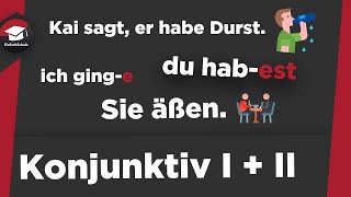 Konjunktiv einfach erklärt  Konjunktiv I und II Erklärung Bildung Beispiele Konjunktiv erklärt [upl. by Blanchette]