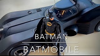 Batman Batmobile 1989 movie version unboxing dc dccomics mcfarlanetoys batman batmobile [upl. by Nalehp13]