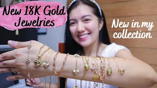 Whats New in my 18K Jewelry Collection June 18k Gold Haul [upl. by Arik806]