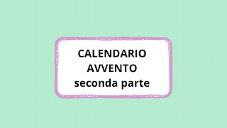 Calendario dell’avvento in progress colourbookitalia vitadamamma natale bambini avvento [upl. by Tnomyar]