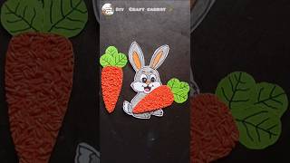 Carrot drawing  Diy carrot kids craftideas craft diy shorts viralshort kids [upl. by Ynehteb]