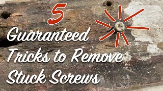 5 Guaranteed Tricks to Remove Stuck Screws [upl. by Nivrag]