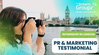 Internship in London  PR amp Marketing Testimonial  Megan’s Experience [upl. by Ramirol]