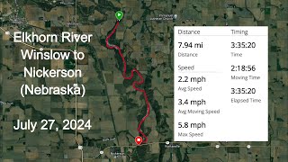 Kayaking the Elkhorn River Nebraska  Winslow to Nickerson [upl. by Niarfe964]