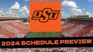 Oklahoma State 2024 College Football Schedule PreviewProjected Record [upl. by Slack]