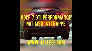 VW Golf 7 GTI Performance MSD Mittelschalldämpfer Attrappe by Halle 61 Facelift [upl. by Yunick]