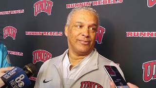 UNLVs Marvin Menzies Amauri Hardy on facing San Jose State [upl. by Conley]