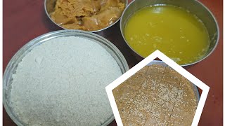 How to make sukhdi recipe  healthy sweet 😋 gud papdighau na lot ni barfi banavavni rit [upl. by Bomke]