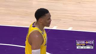 WESTBROOK GETS BOOED OFF BY LAKERS AFTER DUMBEST SHOT EVER LBJ SO ANGRY [upl. by Ahseenal]