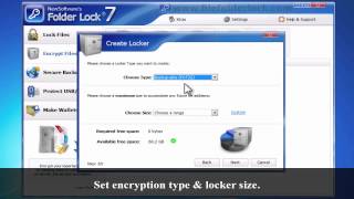 File and Folder Locking with Drag and Drop  NewSoftwares Folder Lock [upl. by Anairotciv172]