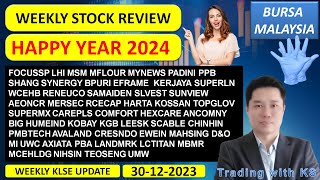 Weekly KLSE BURSA Review  30122023 💥HAPPY YEAR 2024 💥 CAREPLS COMFORT HARTA SUPERMX TOPGLOV HLT [upl. by Otreblada]