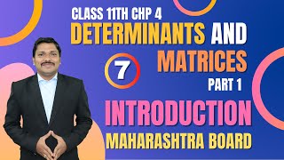 Determinants And Matrices Lec  7 Class 11th Maths1  Success 30  Maharashtra Board  Dinesh Sir [upl. by Relyks609]