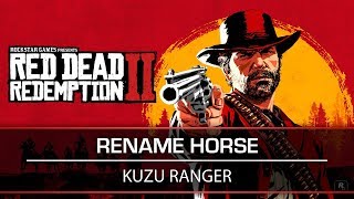 Red Dead Online Rename Horse Resets Bond [upl. by Rayna]