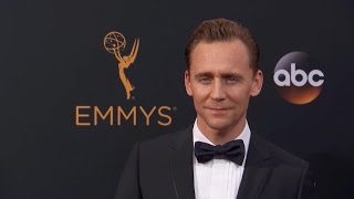 Tom Hiddleston on the Red Carpet of Emmys 2016 [upl. by Elwee715]