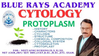 CYTOLOGY  PROTOPLASM HISTORY  CHARACTERS  CYCLOSIS  STRUCTURE  CYTOSKELETON  PROTOPLAST [upl. by Nunci]