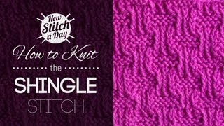 How to Knit the Shingle Stitch English Style [upl. by Zacek]