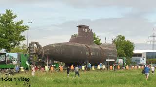 4K Zusammenfassung Schwertransport von UBoot U17 zum Technikmuseum Sinsheim auf See und LKW [upl. by Yssenhguahs]