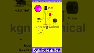 IR receiver Wireless remote control switch circuit diagram shorts [upl. by Repmek996]