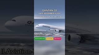 Qantas 32  landing animation airemergency emergencylanding crash planecrash emergency avgeek [upl. by Eeslek955]