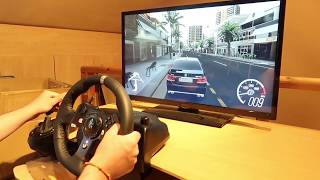 Logitech G920 Steering Wheel  Mercedes E63 AMG Forza Horizon 3 Gameplay Xbox One X [upl. by Meirrak807]