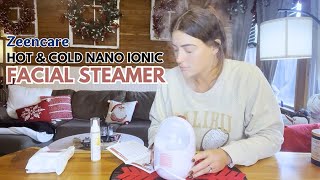 ZEENCARE Nano Ionic Facial Steamer  Hot amp Cold Mist [upl. by Aneladdam965]