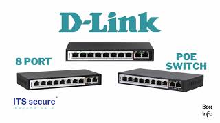 Dlink 8 Port Gigabit PoE Switch  2 Uplink Port 250m DESF1010PE  ASMR Video Boxinfo Boxinfo [upl. by Mahgem]