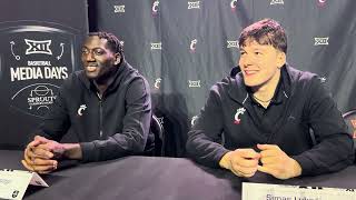 Aziz Bandaogo amp Simas Lukosius Big 12 Media Day Availability [upl. by Yrred]