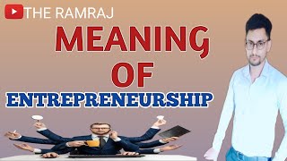 Entrepreneurship meaning I concept of entrepreneurship l Entrepreneurship in hindi [upl. by Yrevi]