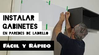 Cómo INSTALAR GABINETES en pared de ladrillo y concreto  PLANTILLAS para instalar gabinetes [upl. by Angrist]