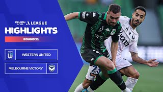 Western United FC v Melbourne Victory  Highlights  Isuzu UTE ALeague 202324  Round 21 [upl. by Jahncke]