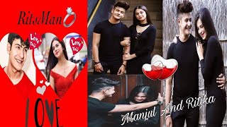 Manjul Khattar💘 And Rits Badiani Tik Tok video  Musically India Compilation [upl. by Ecerahs]