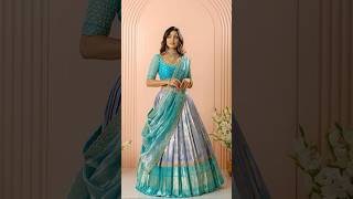 Latest Trendy Half saree ideas 20232024 Pattu langa voni designs [upl. by Harvison]