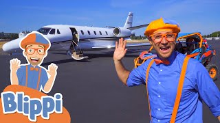 Blippi Explores a Private Jet  Learn About Airplanes For Kids  Educational Videos For Toddlers [upl. by Oag]