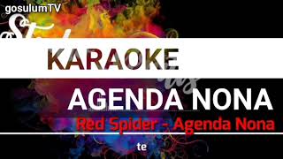 AGENDA NONA  RED SPIDER  KARAOKE VERSION [upl. by Leo]