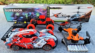 Rc Car RemoteRc Rock ClimbingRc Helicopter and Drone Radio Control Unboxing Test Fly [upl. by Ahsaei]