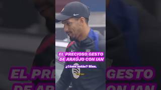 EL PRECIOSO GESTO DE ARAUJO CON UN AFICIONADO DEL BARÇA EN SILLA DE RUEDAS [upl. by Nitsew331]