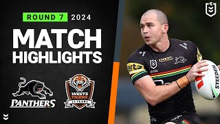 NRL 2024  Panthers v Wests Tigers  Match Highlights [upl. by Queenie]